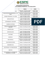 Cronograma de Recepcion de Portafolios 2024