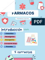 Presentación Farmacología Medicina Ilustrativo Profesional Azul Rojo