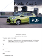 Toyota Prius C 2011 2019 Service Manual