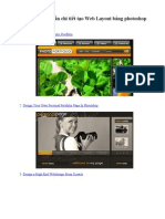80 bài hướng dẫn chi tiết tạo Web Layout bằng photoshop: Design a cool Photography Portfolio