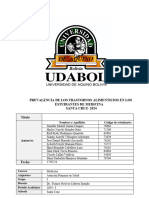 Monografía de Trastornos Alimentaciós en Estudiantes