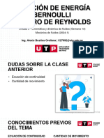 S13 - Ecuación de Energía-Bernoulli, Número de Reynolds