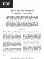 Africa and The EEC