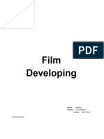 Photographic Film Developing