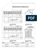 Proposed Modification On The Storage Facility: Left Elevation Rear Elevation