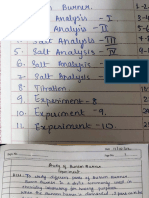 Chemistry Practical Records