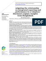 Investigating The Relationship Between Integrated Reporting and Firm Performance in A Voluntary Disclosure Regime: Insights From Bangladesh