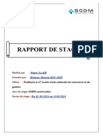 Rapport de Stage SGDM