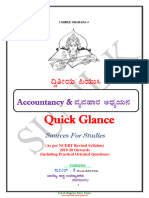 2nd Puc Accountancy and Business Studies Quick Glance Eng Version 2019-20 by Sunil K