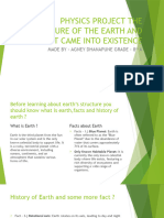 Physics Project The Structure of The Earth