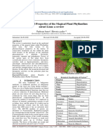 Pharmacological Properties of The Magical Plant Phyllanthus Niruri Linn A Review