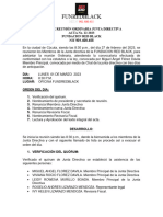 Acta de Reunión Ordinaria Junta Directiva Renuncia Junta Directiva 2023