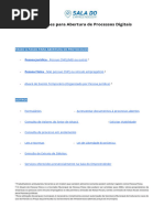 Instruções para Abertura de Processos Digitais