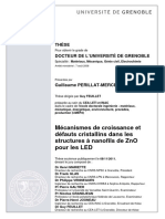 Mécanismes de Croissance Zno