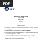 Material de Repaso Hasta Semana 2 + Claves LECTURA 2023.2