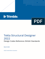 Tekla Structural Designer 2022 British Standards Reference