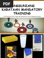 SK Mandatory TRNG - Plan&Budget