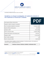 Guideline Clinical Investigation Medicinal Products Treatment Parkinsons Disease Ema