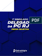 1º Simulado Delegado PC RJ - Prova Objetiva Caderno de Questões