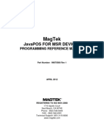 Magtek Javapos For MSR Devices Programmer's