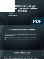 Alterations in Fluid and Electrolytes and Acid Base