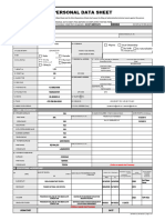 CS Form No. 212 Personal Data Sheet Revised 1