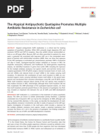 The Atypical Antipsychotic Quetiapine Promotes Multiple Antibiotic Resistance in Escherichia Coli