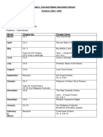 St. Joseph's Convent Higher Secondary School Syllabus 2024 - 2025