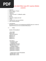 Elaboración de Robot Mini Sumo RC Amateur