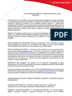 Propuesta Contrato y Reglamento de Credito Rotativo y Credito Fijo Sac