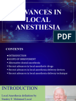 Advances in Local Anesthesia