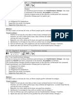 Activité 4 Transformation Chimique