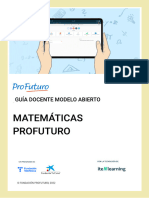 Guía Docente Modelo Abierto - Matemáticas ProFuturo