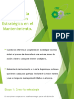 Etapas Del Proceso de Planeacion Estrategica en El Mantenimiento