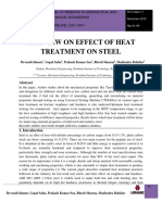 A Review On Effect of Heat Treatment On