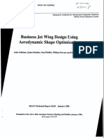 Business Jet Wing Design Using Aerodynamic Shape Optimization (January 1, 1996) - 19960023329