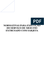 Normativas de Meio Fio Extrusado