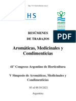 Resúmenes de Aromáticas - 41º Congreso Argentino de Horticultura