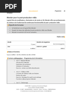 Modèle Programme de Formation COODYSSEE Fiche Formation Camille Blender