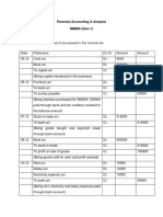 Financial Accounting & Analysis