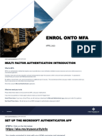 MFA Enrolment User Guide