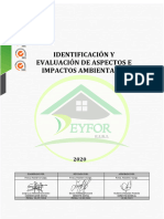 Pr-Ssoma-02 Identificación y Evaluación de Aspectos e Impactos Ambientales V3 - 2020