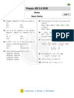 Prayas JEE 2.0 2025: Maths Basic Maths