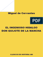 Miguelde Cervantes - El Ingenioso Hidalgo Don Quijote