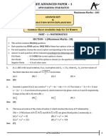 Jee Advanced 22 Oct Test