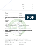 Research Methodology and Medical Statistics + AYUSH GK Quizizz