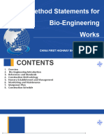 Presentation On Method Statements For Bio-Engineering Works