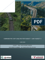 Comparative Cost Analysis For Viaduct 1 and Viaduct 2