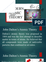 Modern Atomic Theory