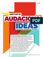 HBR 10 Audacious Ideas